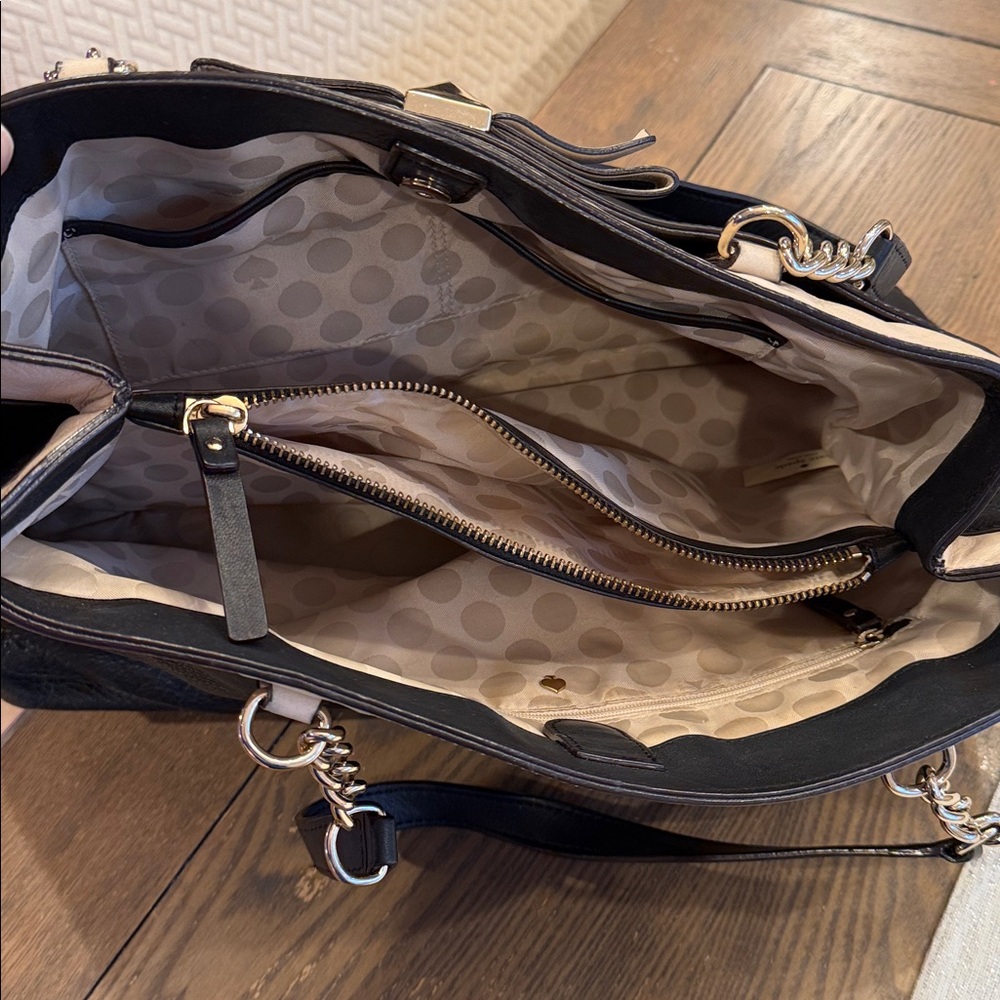 kate spade ♠️ Hancock Park Maryanne Leather Bow Shopper - Picture 12 of 13
